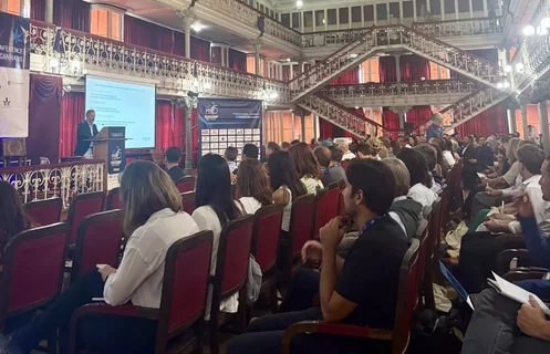 Infarmed presentation on cannabis licensing reforms at PTMC Lisbon.